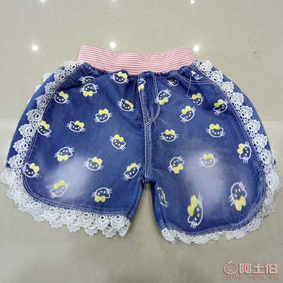 夏季童装新宠 花边牛仔短裤，舒适与时尚兼具